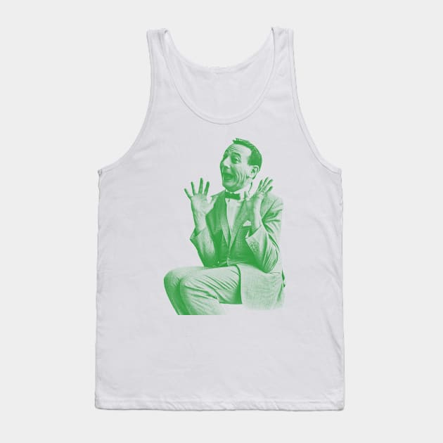 pee wee herman (7)//greensolid style Tank Top by Loreatees